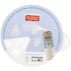 Weihnachtsschablonen-Rad - Mit 4 Motiven - Ø = Ca. 25 Cm -Wohndeko 145583 neu