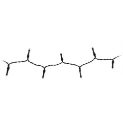 24er LED-Lichterkette - 1,80 M - Warmweiß - Schwarz