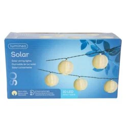 10er LED-Solarlichterkette - Lampions - Ca. 4,5 M 9 10er LED-Solarlichterkette - Lampions - Ca. 4,5 M -Wohndeko 162518 1 neu