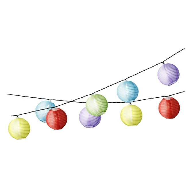 10er LED-Solarlichterkette - Lampions - Ca. 4,5 M - Bunt 3 10er LED-Solarlichterkette - Lampions - Ca. 4,5 M - Bunt