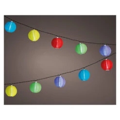 10er LED-Solarlichterkette - Lampions - Ca. 4,5 M - Bunt 7 10er LED-Solarlichterkette - Lampions - Ca. 4,5 M - Bunt -Wohndeko 162548 2