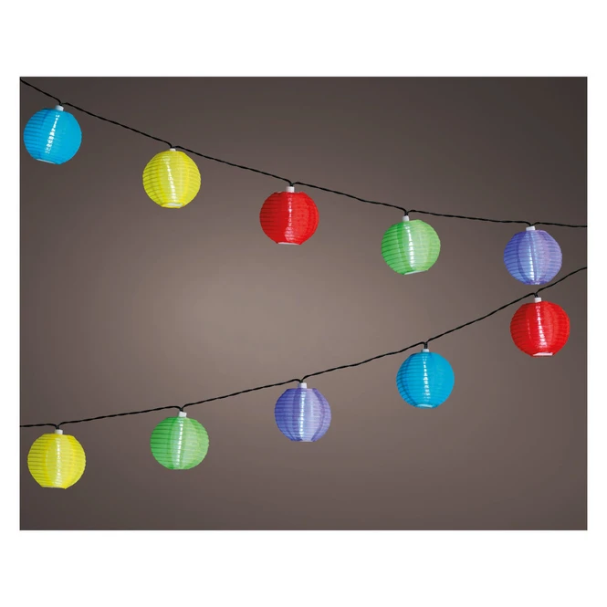 10er LED-Solarlichterkette - Lampions - Ca. 4,5 M - Bunt 5 10er LED-Solarlichterkette - Lampions - Ca. 4,5 M - Bunt – Bild 3