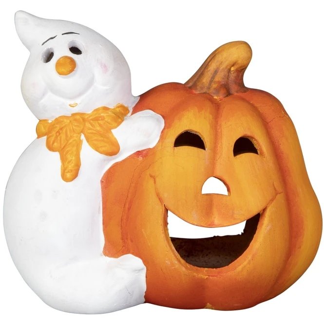 Windlicht - Kürbis - Aus Terrakotta - Ca. 15 X 11,5 X 16 Cm - 1 Stück 4 Windlicht - Kürbis - Aus Terrakotta - Ca. 15 X 11,5 X 16 Cm - 1 Stück – Bild 2