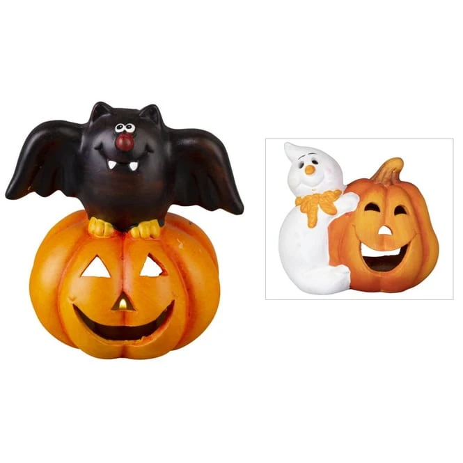 Windlicht - Kürbis - Aus Terrakotta - Ca. 15 X 11,5 X 16 Cm - 1 Stück 3 Windlicht - Kürbis - Aus Terrakotta - Ca. 15 X 11,5 X 16 Cm - 1 Stück