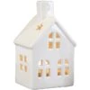 Windlicht - Haus - Aus Keramik - 7 X 6 X 11,5 Cm