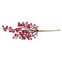 Dekozweig - Mit Roten Beeren - Ca. 40 Cm 4 Dekozweig - Mit Roten Beeren - Ca. 40 Cm -Wohndeko 189104