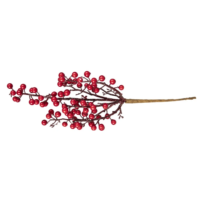 Dekozweig - Mit Roten Beeren - Ca. 40 Cm 3 Dekozweig - Mit Roten Beeren - Ca. 40 Cm – Bild 2