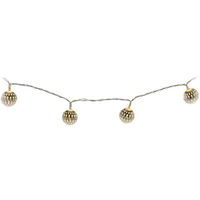 10er LED-Kugellichterkette - Ca. 130 Cm - Verschiedene Farben 7 10er LED-Kugellichterkette - Ca. 130 Cm - Verschiedene Farben – Bild 5