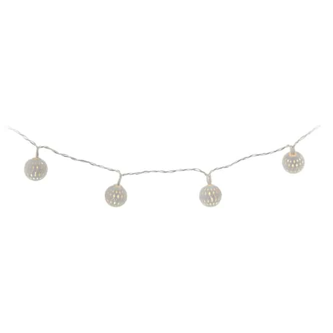 10er LED-Kugellichterkette - Ca. 130 Cm - Verschiedene Farben 5 10er LED-Kugellichterkette - Ca. 130 Cm - Verschiedene Farben – Bild 3