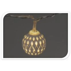 10er LED-Kugellichterkette - Ca. 130 Cm - Verschiedene Farben 12 10er LED-Kugellichterkette - Ca. 130 Cm - Verschiedene Farben -Wohndeko 1895052