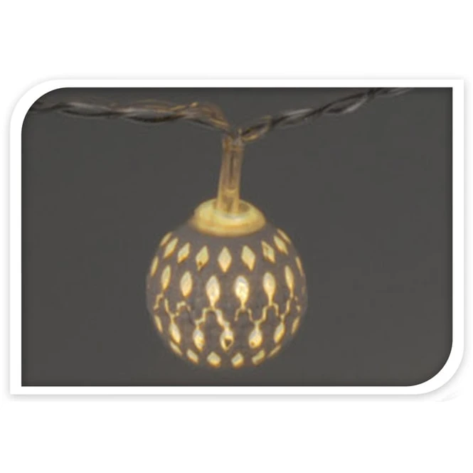 10er LED-Kugellichterkette - Ca. 130 Cm - Verschiedene Farben 6 10er LED-Kugellichterkette - Ca. 130 Cm - Verschiedene Farben – Bild 4