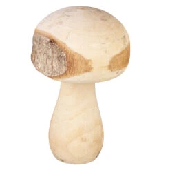 Pilz - Aus Holz - Ca. 13,5 Cm - In Braun