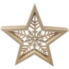 Standdeko - Stern - Aus Holz - 25 X 4,5 X 24 Cm