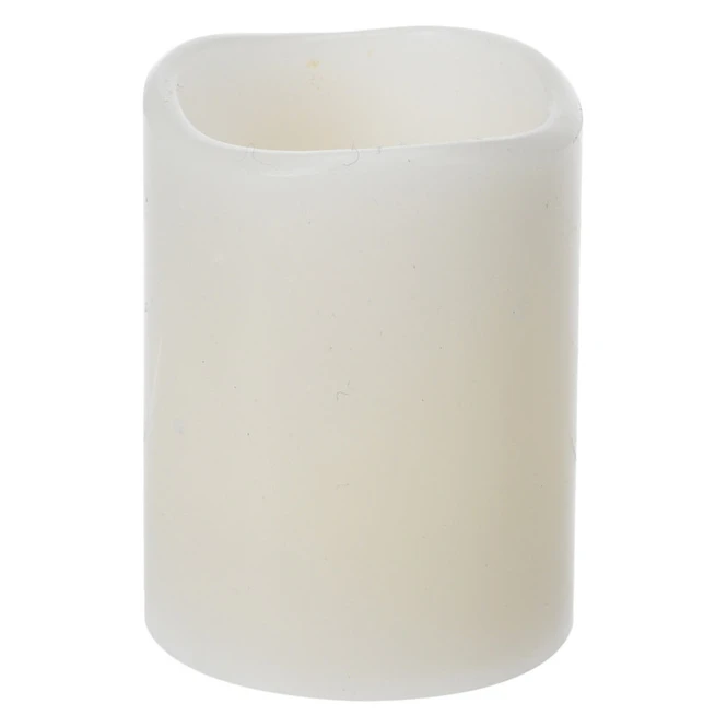 LED-Kerze - Aus Echtwachs - Ca. 5 X 6,5 Cm - Elfenbein 3 LED-Kerze - Aus Echtwachs - Ca. 5 X 6,5 Cm - Elfenbein