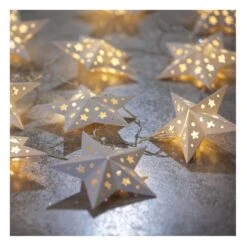 Wohndeko 39 10er LED-Lichterkette - Sterne - 210 Cm