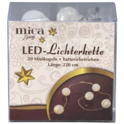 20er LED-Lichterkette - Kugeln - 220 Cm