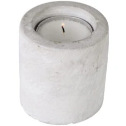 Kerzenhalter - Aus Zement - 6,5 X 6 Cm -Wohndeko 202338 1819671