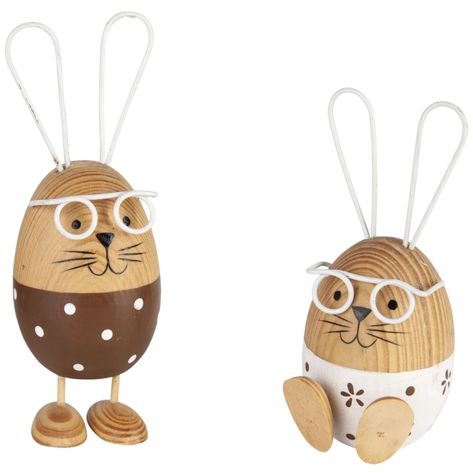 Dekohase - Aus Holz - 12 Cm - 1 Stück 5 Dekohase - Aus Holz - 12 Cm - 1 Stück – Bild 3