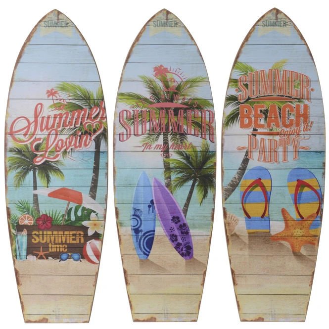 Wanddeko - Surfbrett - Aus Holz - Ca. 60 X 20 Cm - 1 Stück 4 Wanddeko - Surfbrett - Aus Holz - Ca. 60 X 20 Cm - 1 Stück – Bild 2