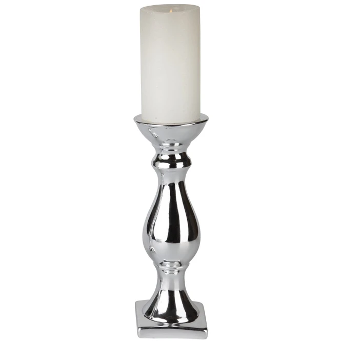 Kerzenständer - Aus Keramik - Ca. 9 X 9 X 26,5 Cm 3 Kerzenständer - Aus Keramik - Ca. 9 X 9 X 26,5 Cm