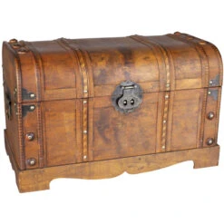 Truhe - Aus Holz - 51 X 28 X 31 Cm