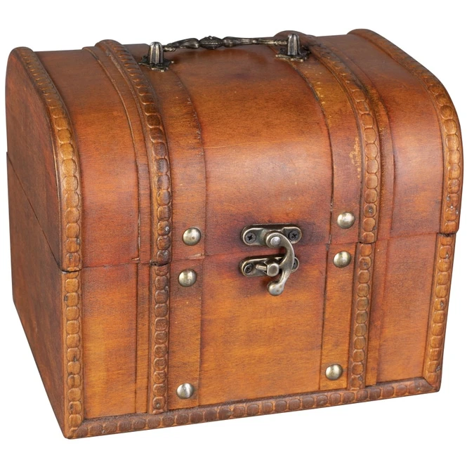 Truhe - Aus Holz - 18,5 X 15,5 X 15 Cm 4 Truhe - Aus Holz - 18,5 X 15,5 X 15 Cm – Bild 2