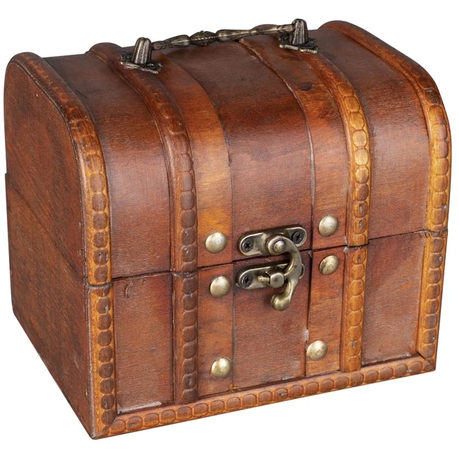 Truhe - Aus Holz - 15 X 13 X 12,5 Cm 4 Truhe - Aus Holz - 15 X 13 X 12,5 Cm – Bild 2