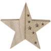 Stern - Aus Holz - Ca. 15 X 2,5 X 14 Cm -Wohndeko 210247 neu