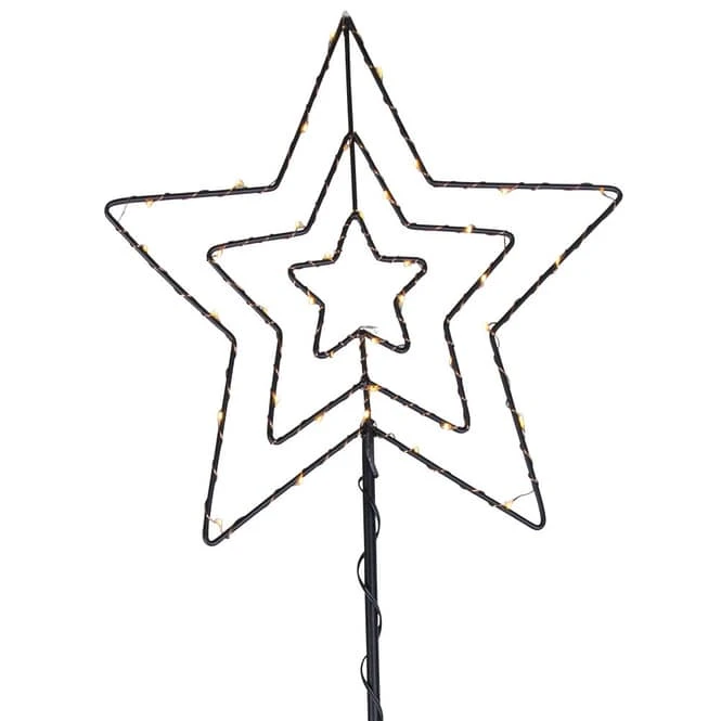 LED-Pflanzenstecker - Stern - Ca. 87 X 35 Cm 3 LED-Pflanzenstecker - Stern - Ca. 87 X 35 Cm