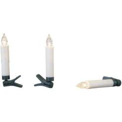 LED-Kerzen - 1,5 X 10,5 Cm - 10 Stück 8 LED-Kerzen - 1,5 X 10,5 Cm - 10 Stück -Wohndeko 211569 2