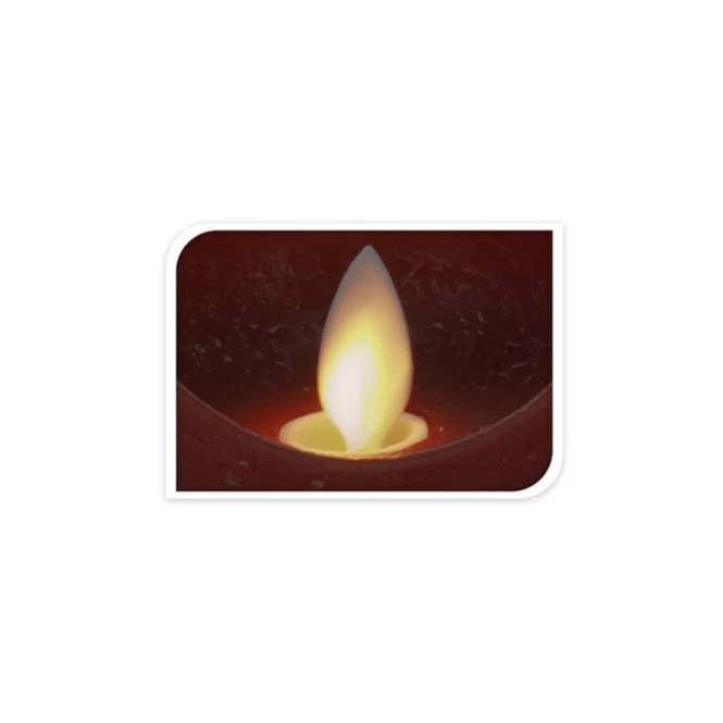 LED-Kerze - Aus Echtwachs - Ca. 7,5 X 12 Cm - Dunkelrot 3 LED-Kerze - Aus Echtwachs - Ca. 7,5 X 12 Cm - Dunkelrot