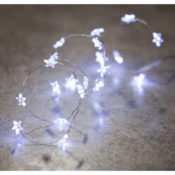 20er LED-Lichterkette - Sterne - Ca. 1 M 8 20er LED-Lichterkette - Sterne - Ca. 1 M -Wohndeko 211879 neu