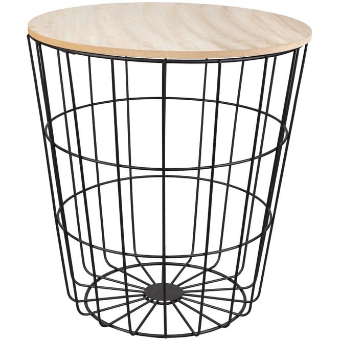 Beistelltisch - Ø = Ca. 39 Cm - Schwarz 4 Beistelltisch - Ø = Ca. 39 Cm - Schwarz – Bild 2