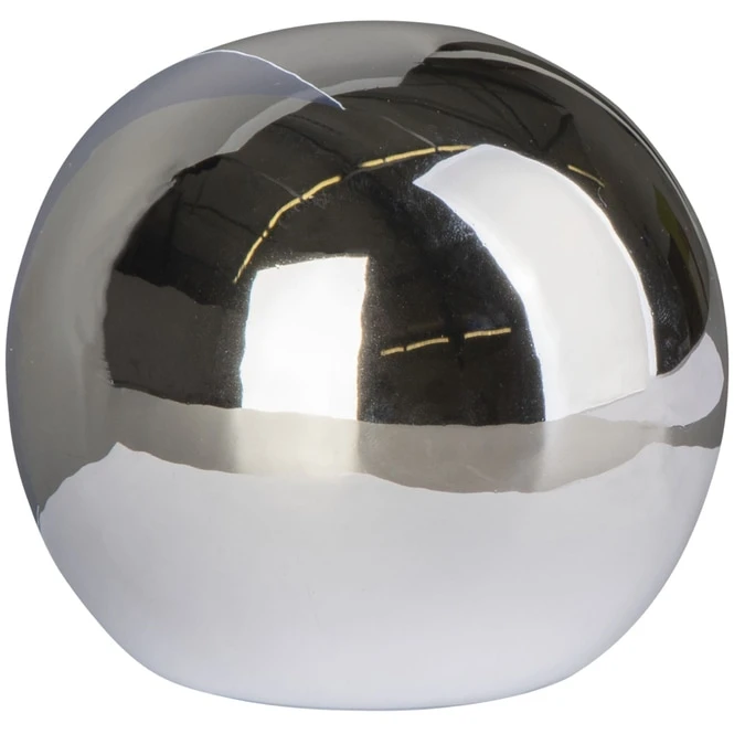 Dekokugel - Aus Dolomit - Ø = 9,5 Cm - Silber 4 Dekokugel - Aus Dolomit - Ø = 9,5 Cm - Silber – Bild 2