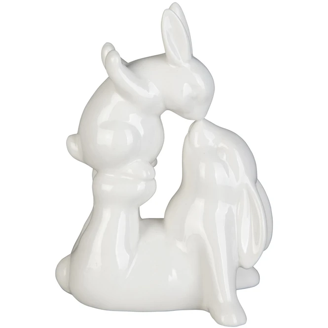 Dekohasen - Aus Keramik - 11,5 X 8,5 X 16,5 Cm 3 Dekohasen - Aus Keramik - 11,5 X 8,5 X 16,5 Cm