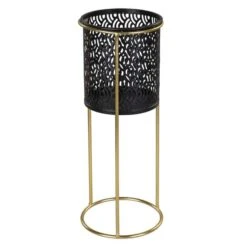 Blumentopf Mit Ständer - Ca. 14 X 14 X 36 Cm