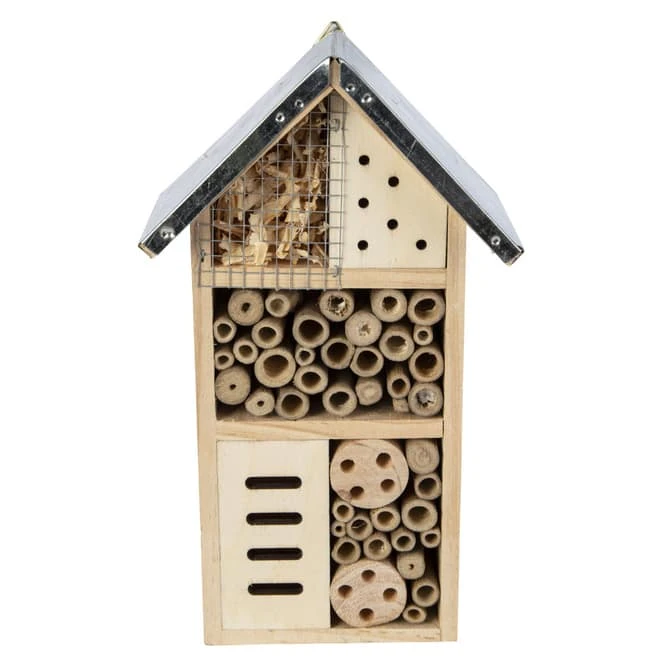 Insektenhotel - Aus Holz - Ca. 15 X 9 X 26 Cm 4 Insektenhotel - Aus Holz - Ca. 15 X 9 X 26 Cm – Bild 2