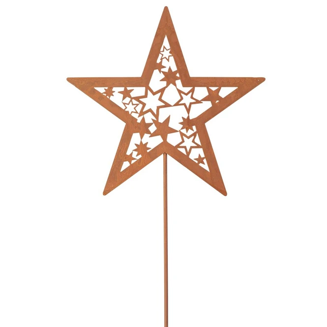 Pflanzenstecker - Stern - Ca. 75 X 19 Cm 3 Pflanzenstecker - Stern - Ca. 75 X 19 Cm