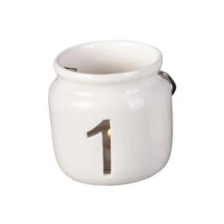 Teelichthalter - Advent - Aus Keramik - Ca. 7,5 X 7,5 X 7 Cm - 4 Stück 14 Teelichthalter - Advent - Aus Keramik - Ca. 7,5 X 7,5 X 7 Cm - 4 Stück -Wohndeko 218266 3