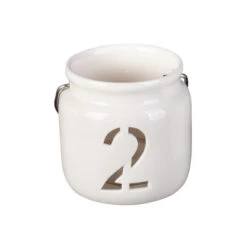 Teelichthalter - Advent - Aus Keramik - Ca. 7,5 X 7,5 X 7 Cm - 4 Stück 15 Teelichthalter - Advent - Aus Keramik - Ca. 7,5 X 7,5 X 7 Cm - 4 Stück -Wohndeko 218266 4