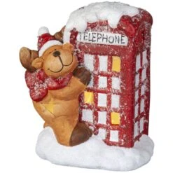 LED-Rentier - Aus Keramik - Ca. 11 X 9 X 14,5 Cm