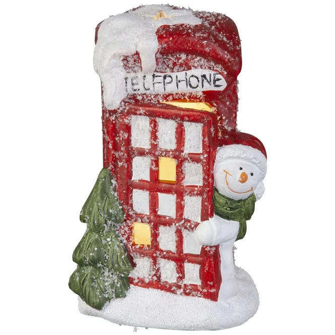 LED-Schneemann - Aus Keramik - Ca. 9 X 8,5 X 14,5 Cm 3 LED-Schneemann - Aus Keramik - Ca. 9 X 8,5 X 14,5 Cm