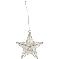 10er LED-Stern - Silber - Verschiedene Größen