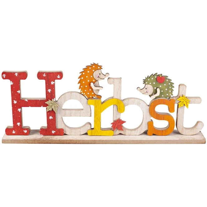 Deko-Schriftzug - Herbst - Aus Holz - Ca. 40 X 5 X 15,5 Cm 3 Deko-Schriftzug - Herbst - Aus Holz - Ca. 40 X 5 X 15,5 Cm