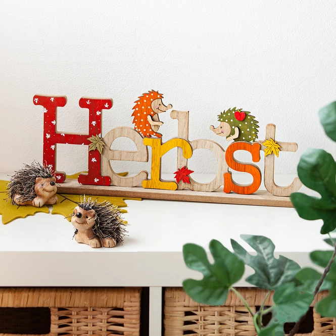 Deko-Schriftzug - Herbst - Aus Holz - Ca. 40 X 5 X 15,5 Cm 4 Deko-Schriftzug - Herbst - Aus Holz - Ca. 40 X 5 X 15,5 Cm – Bild 2