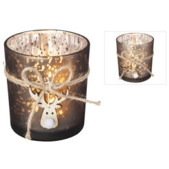 Teelichtglas - Rentier - Ca. 7,5 X 8 Cm - 1 Stück 8 Teelichtglas - Rentier - Ca. 7,5 X 8 Cm - 1 Stück -Wohndeko 218976 0