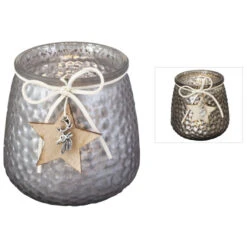 Teelichtglas - Stern - Ca. 9,5 X 9,5 X 10 Cm - 1 Stück -Wohndeko 219003 0