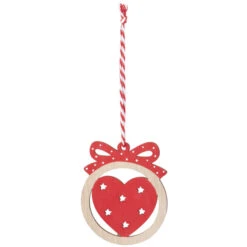 Dekohänger - Christbaumkugeln - Aus Holz - Ca. 10 X 6 Cm - 12 Stück 15 Dekohänger - Christbaumkugeln - Aus Holz - Ca. 10 X 6 Cm - 12 Stück -Wohndeko 219032 3