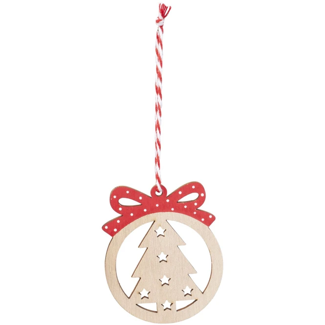 Dekohänger - Christbaumkugeln - Aus Holz - Ca. 10 X 6 Cm - 12 Stück 4 Dekohänger - Christbaumkugeln - Aus Holz - Ca. 10 X 6 Cm - 12 Stück – Bild 2