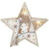 LED-Standdeko - Stern - Aus Holz - Ca. 27,5 X 4,5 X 26 Cm -Wohndeko 219052